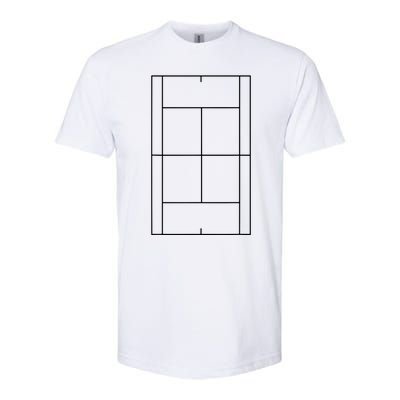 Tennis Vintage Tennis Court Tennis Player Gift Softstyle® CVC T-Shirt