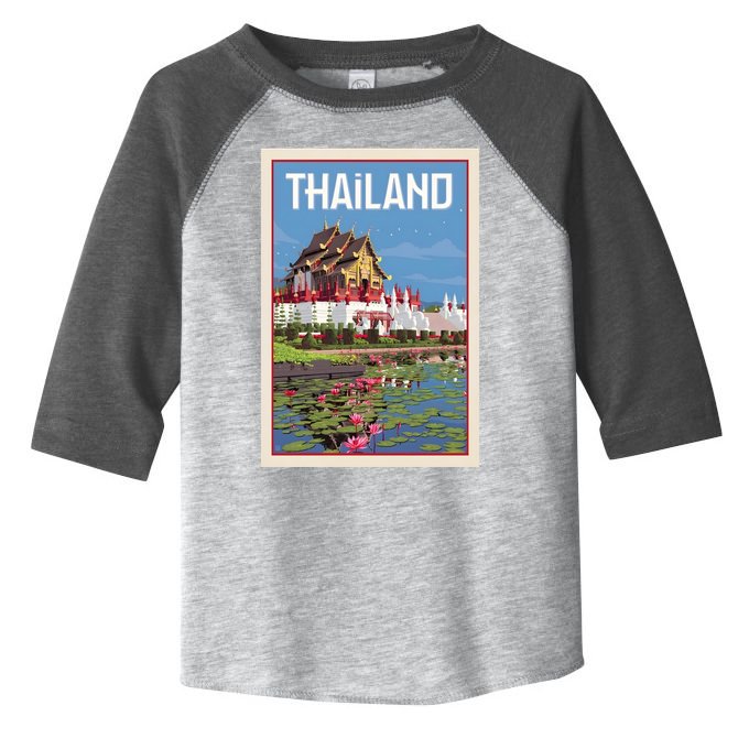 Thailand Vintage Travel Poster Toddler Fine Jersey T-Shirt