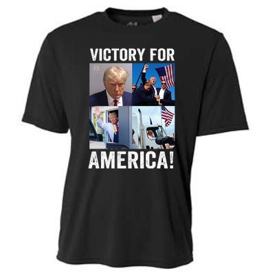 Trump Victory Trump Wins 2024 Election President Celebration Cooling Performance Crew T-Shirt