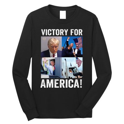 Trump Victory Trump Wins 2024 Election President Celebration Long Sleeve Shirt