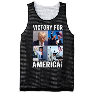 Trump Victory Trump Wins 2024 Election President Celebration Mesh Reversible Basketball Jersey Tank