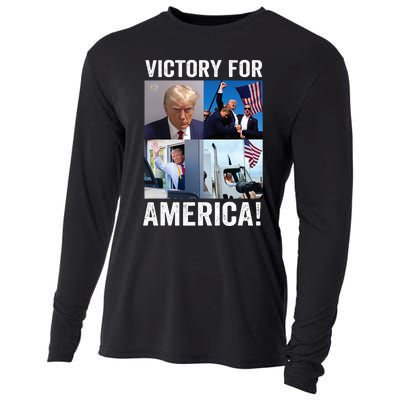 Trump Victory Trump Wins 2024 Election President Celebration Cooling Performance Long Sleeve Crew