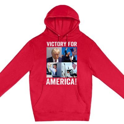 Trump Victory Trump Wins 2024 Election President Celebration Premium Pullover Hoodie