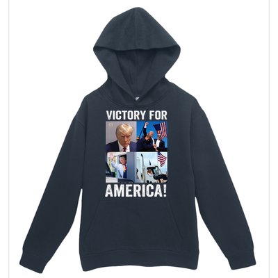 Trump Victory Trump Wins 2024 Election President Celebration Urban Pullover Hoodie