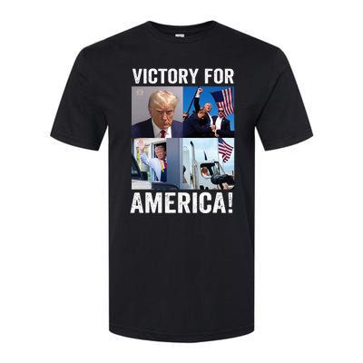 Trump Victory Trump Wins 2024 Election President Celebration Softstyle CVC T-Shirt