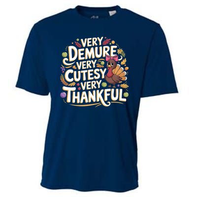 Thanksgiving Very Thankful Cooling Performance Crew T-Shirt