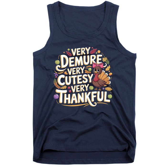 Thanksgiving Very Thankful Tank Top