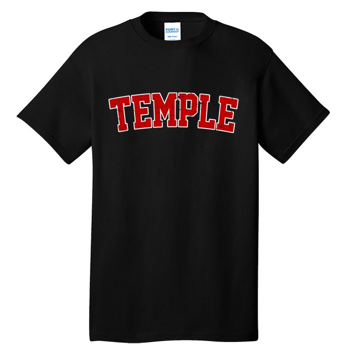 Temple Vintage Texas Sports Design Tall T-Shirt