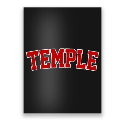 Temple Vintage Texas Sports Design Poster
