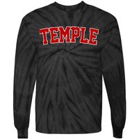 Temple Vintage Texas Sports Design Tie-Dye Long Sleeve Shirt