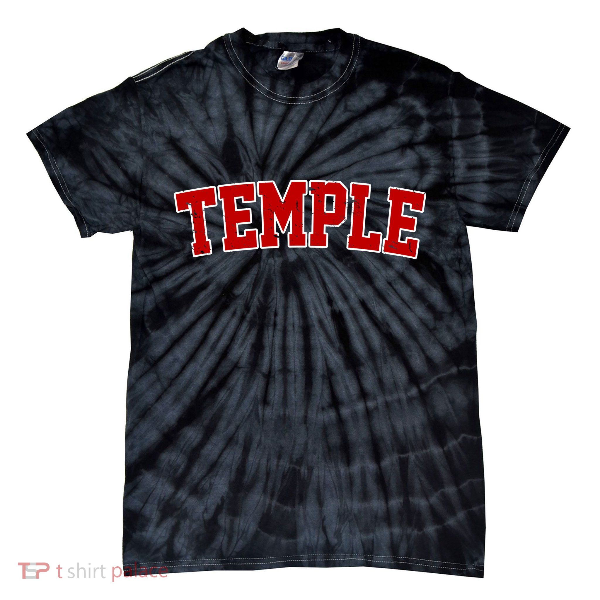 Temple Vintage Texas Sports Design Tie-Dye T-Shirt