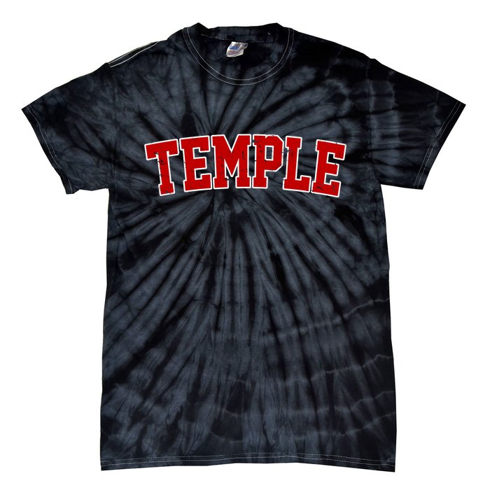 Temple Vintage Texas Sports Design Tie-Dye T-Shirt