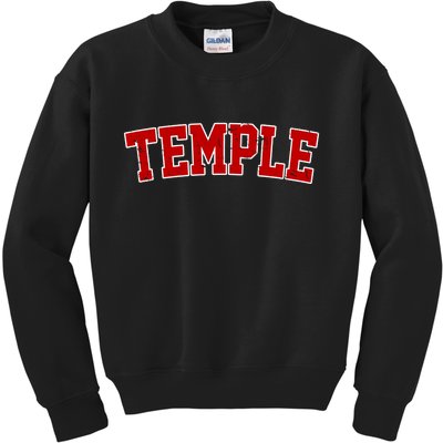 Temple Vintage Texas Sports Design Kids Sweatshirt