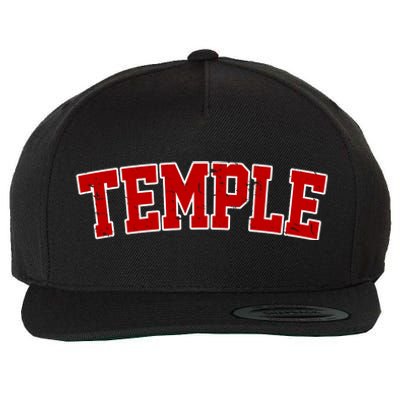 Temple Vintage Texas Sports Design Wool Snapback Cap