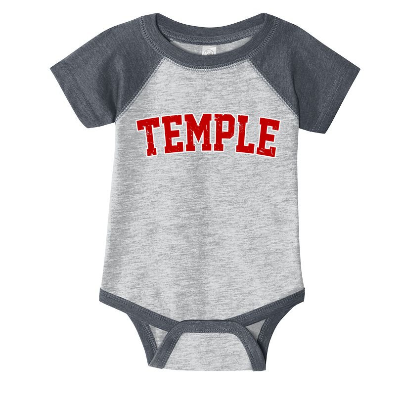 Temple Vintage Texas Sports Design Infant Baby Jersey Bodysuit