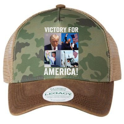 Trump Victory Trump Wins 2024 Election President Celebration Gift Legacy Tie Dye Trucker Hat