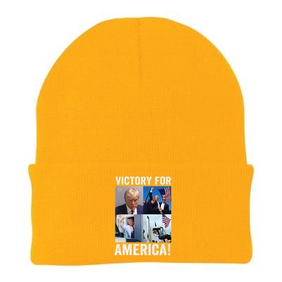 Trump Victory Trump Wins 2024 Election President Celebration Gift Knit Cap Winter Beanie