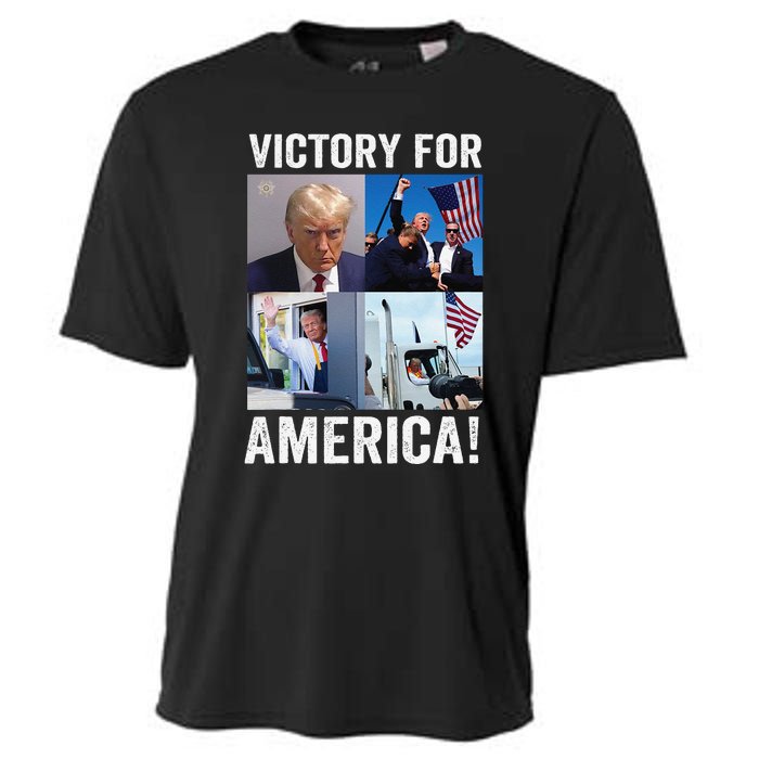 Trump Victory Trump Wins 2024 Election President Celebration Gift Cooling Performance Crew T-Shirt