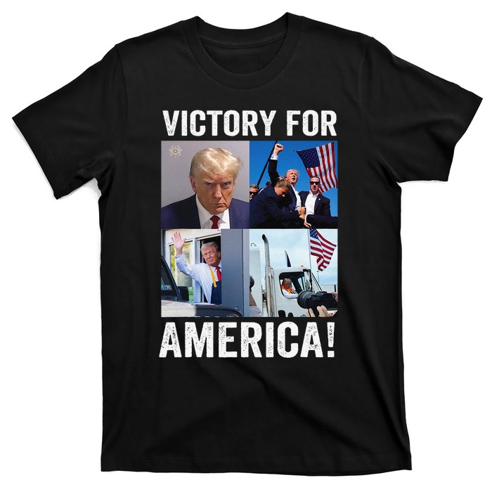 Trump Victory Trump Wins 2024 Election President Celebration Gift T-Shirt