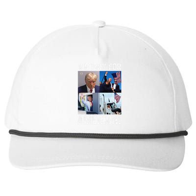 Trump Victory Trump Wins 2024 Election President Celebration Gift Snapback Five-Panel Rope Hat