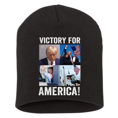 Trump Victory Trump Wins 2024 Election President Celebration Gift Short Acrylic Beanie