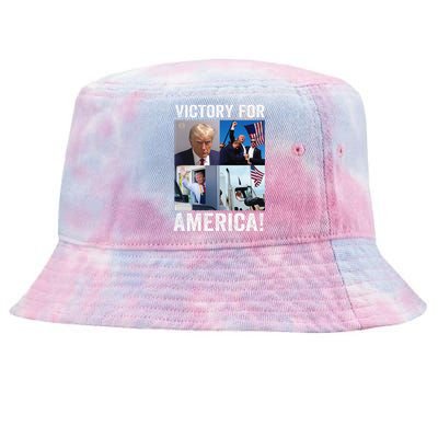 Trump Victory Trump Wins 2024 Election President Celebration Gift Tie-Dyed Bucket Hat