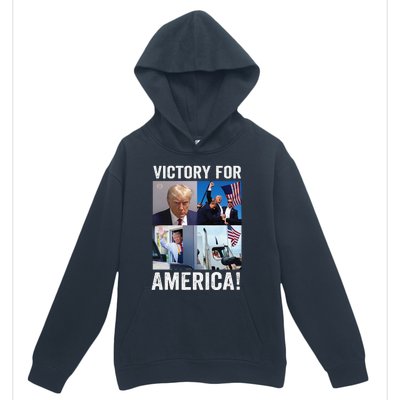 Trump Victory Trump Wins 2024 Election President Celebration Gift Urban Pullover Hoodie