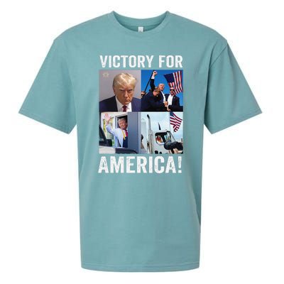 Trump Victory Trump Wins 2024 Election President Celebration Gift Sueded Cloud Jersey T-Shirt