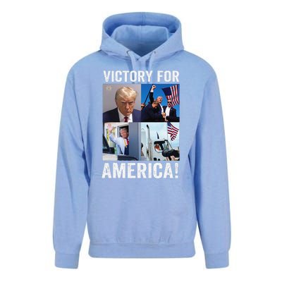 Trump Victory Trump Wins 2024 Election President Celebration Gift Unisex Surf Hoodie