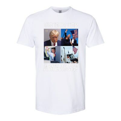 Trump Victory Trump Wins 2024 Election President Celebration Gift Softstyle CVC T-Shirt