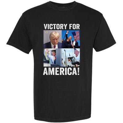 Trump Victory Trump Wins 2024 Election President Celebration Garment-Dyed Heavyweight T-Shirt