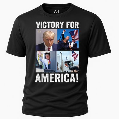 Trump Victory Trump Wins 2024 Election President Celebration Cooling Performance Crew T-Shirt