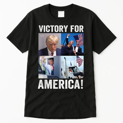 Trump Victory Trump Wins 2024 Election President Celebration Tall T-Shirt