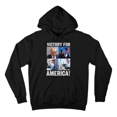 Trump Victory Trump Wins 2024 Election President Celebration Tall Hoodie