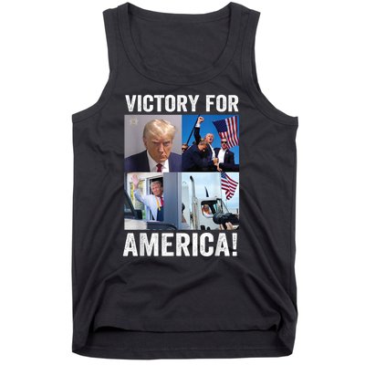 Trump Victory Trump Wins 2024 Election President Celebration Tank Top