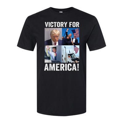 Trump Victory Trump Wins 2024 Election President Celebration Softstyle CVC T-Shirt