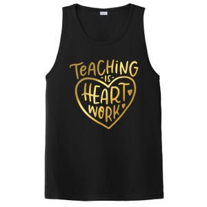 Teacher Valentine Teaching Is Heart Work PosiCharge Competitor Tank