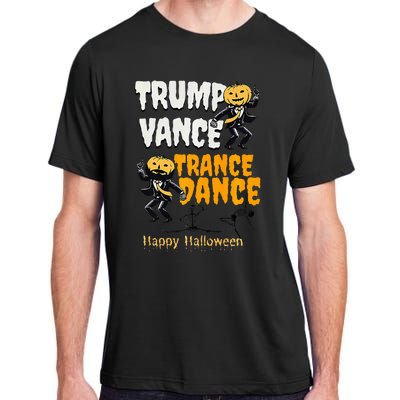 Trump Vance Trance Dance Happy Halloween Dancing Skeleton Premium Adult ChromaSoft Performance T-Shirt