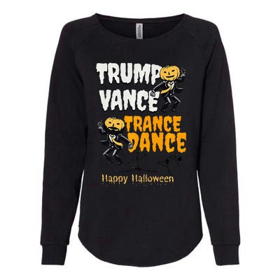 Trump Vance Trance Dance Happy Halloween Dancing Skeleton Premium Womens California Wash Sweatshirt