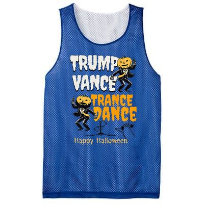 Trump Vance Trance Dance Happy Halloween Dancing Skeleton Premium Mesh Reversible Basketball Jersey Tank