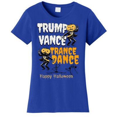 Trump Vance Trance Dance Happy Halloween Dancing Skeleton Premium Women's T-Shirt