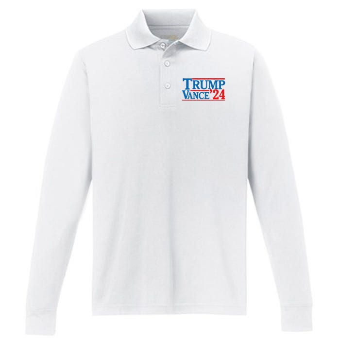 Trump Vance Performance Long Sleeve Polo