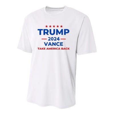 Trump Vance Take America Back 2024 Youth Performance Sprint T-Shirt