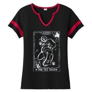 The Vet Tech Tarot Card Funny Veterinary Tech Ladies Halftime Notch Neck Tee