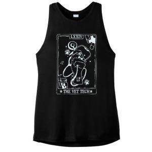 The Vet Tech Tarot Card Funny Veterinary Tech Ladies PosiCharge Tri-Blend Wicking Tank