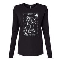 The Vet Tech Tarot Card Funny Veterinary Tech Womens Cotton Relaxed Long Sleeve T-Shirt