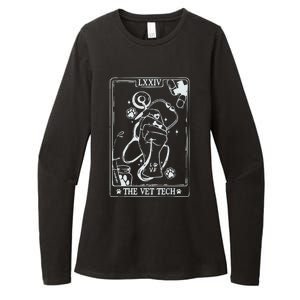 The Vet Tech Tarot Card Funny Veterinary Tech Womens CVC Long Sleeve Shirt