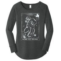 The Vet Tech Tarot Card Funny Veterinary Tech Women's Perfect Tri Tunic Long Sleeve Shirt