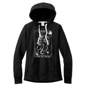 The Vet Tech Tarot Card Funny Veterinary Tech Women's Fleece Hoodie