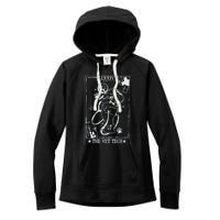 The Vet Tech Tarot Card Funny Veterinary Tech Women's Fleece Hoodie